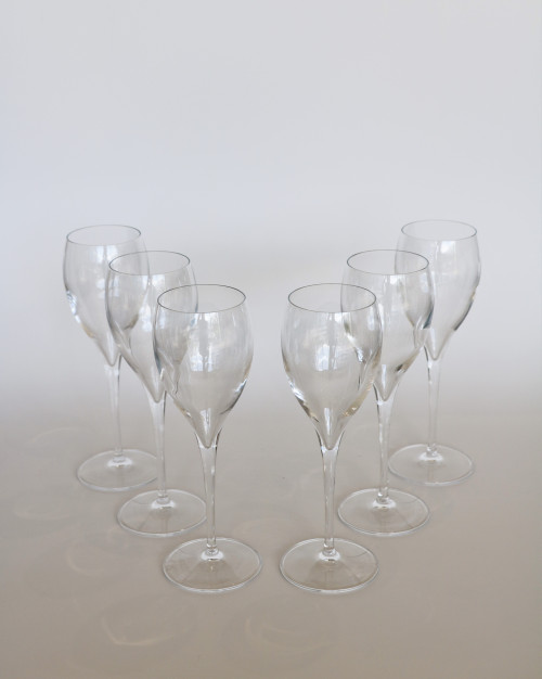 FLUTES A CHAMPAGNE LEHMAN (6 PIÈCES)