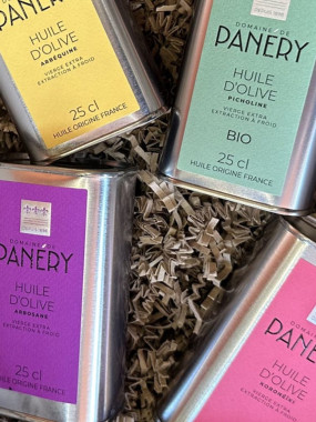 HUILE OLIVE COFFRET 4 VARIETES X 25 CL - DOMAINE PANERY