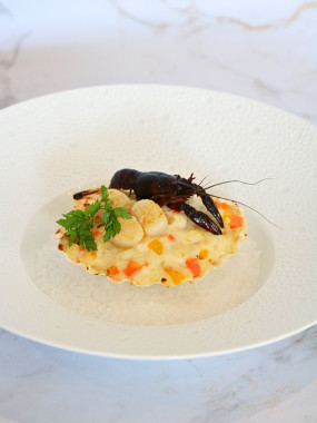 NOIX DE SAINT-JACQUES GRATINÉES