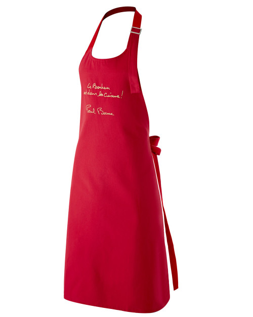 PAUL BOCUSE - TABLIER ROUGE ADULTE 