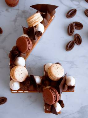 NUMBER CAKE CHOCOLAT VANILLE