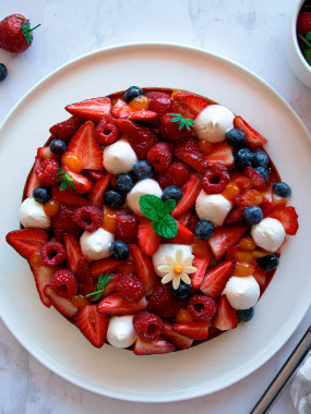 LA TARTE AUX FRUITS DE SAISON -  8 PERSONNES