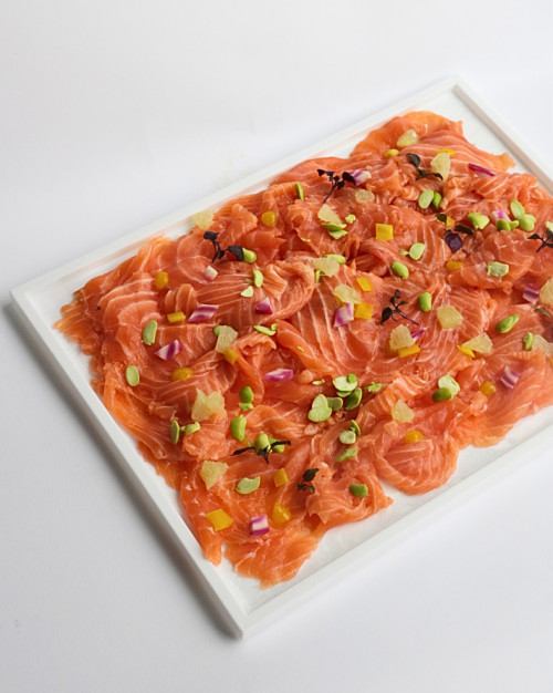 CARPACCIO DE SAUMON FRAIS A L'ANETH 350G