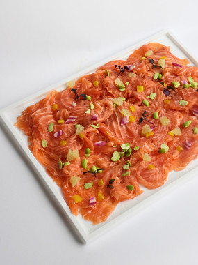 CARPACCIO DE SAUMON FRAIS A L'ANETH 350G