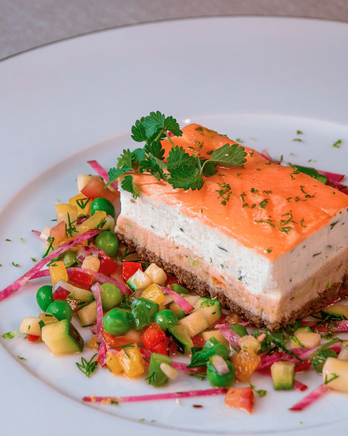 OPÉRA DE SAUMON FRAIS ET FUMÉ