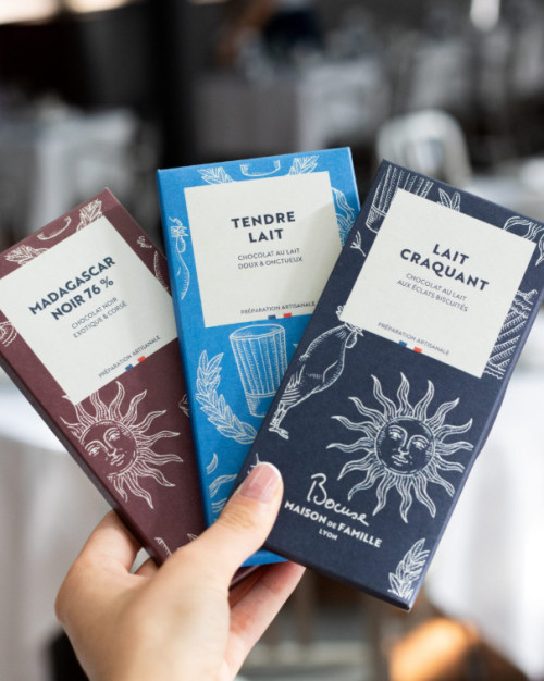 LOT DE 3 TABLETTES DE CHOCOLAT - PAUL BOCUSE