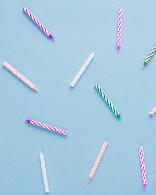 PACK 24 BOUGIES COLORÉES