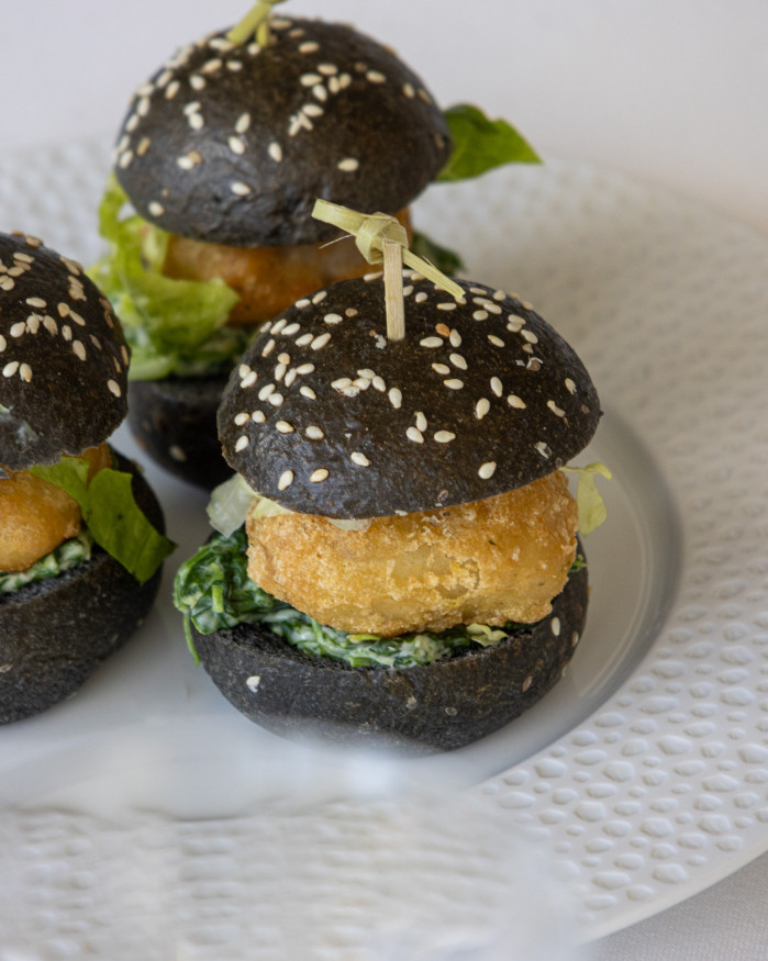 PLATEAU DE 12 MINI BURGERS AU POISSON