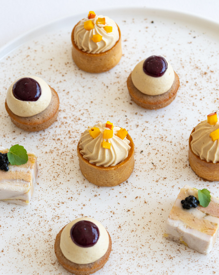 BOUCHEES FROIDES FESTIVES AU FOIE GRAS 12 PIECES 