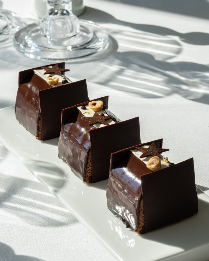 BÛCHE VANILLE & CHOCOLAT - INDIVIDUELLE