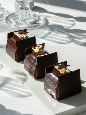 BÛCHE VANILLE & CHOCOLAT - INDIVIDUELLE