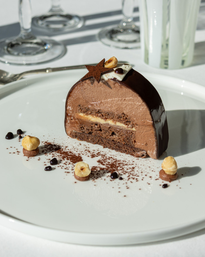 BÛCHE VANILLE & CHOCOLAT - 6 À 8 PERSONNES