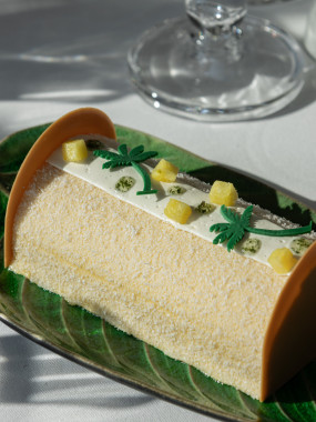 BÛCHE DULCEY & FRUITS EXOTIQUES - 6 À 8 PERSONNES