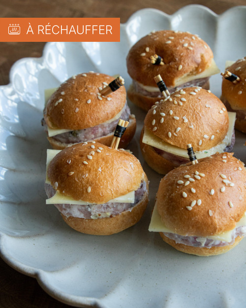 PLATEAU DE 12 MINI BURGERS LYONNAIS