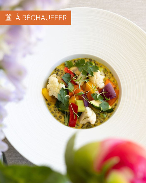 CURRY DE LÉGUMES ET LENTILLES AU LAIT DE COCO 