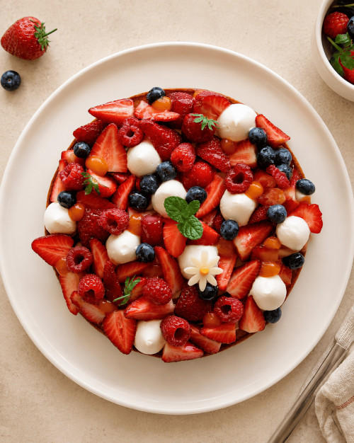 LA TARTE AUX FRUITS DE SAISON -  8 PERSONNES