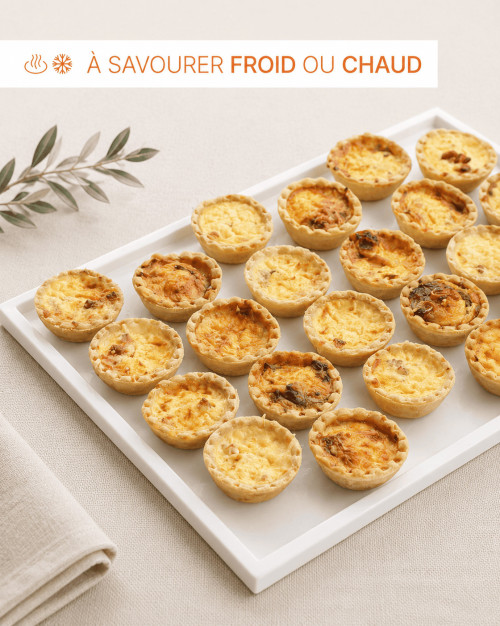 PLATEAU MINI QUICHES 24 PIECES