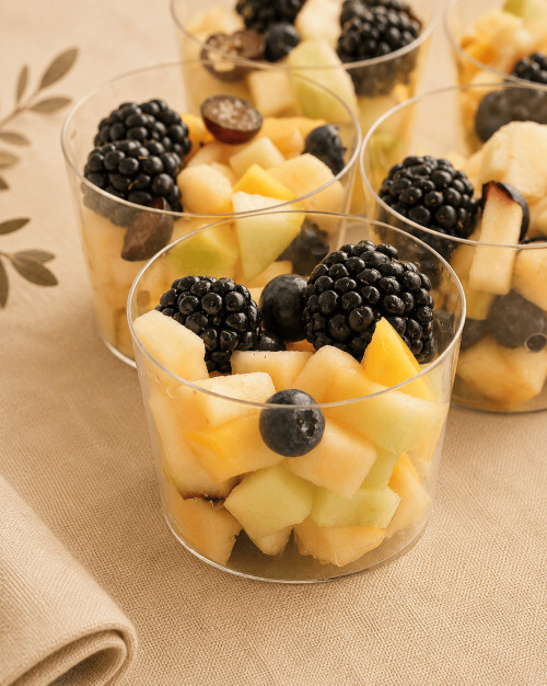 PLATEAU DE 18 MINI SALADES DE FRUITS