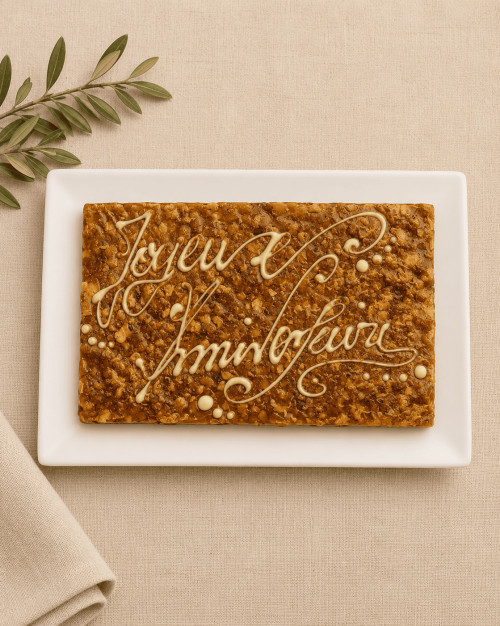 PLAQUE NOUGATINE