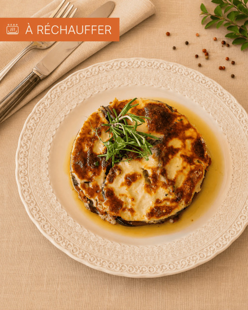 MOUSSAKA BOEUF AUBERGINES (8 PERSONNES ENVIRON)