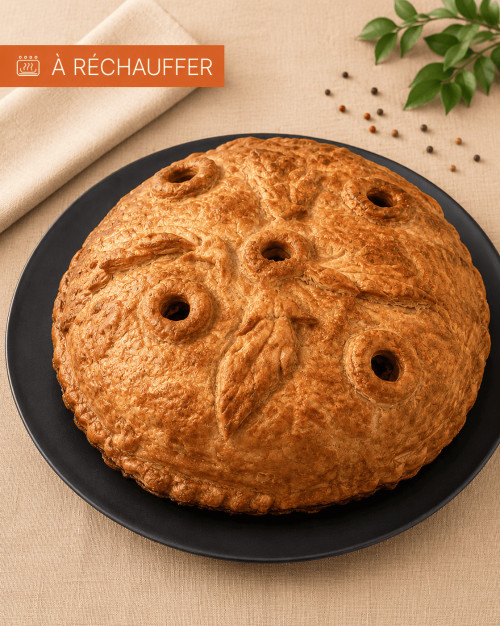 PITHIVIERS DE VEAU, VOLAILLE ET FOIE GRAS  - 6 PERSONNES