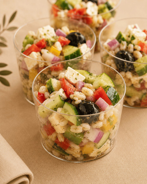 MINI SALADES DE BLÉ À LA GRECQUE (18 PIECES)