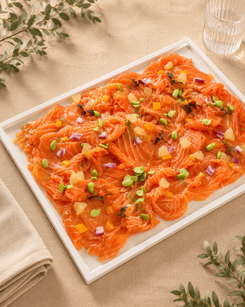 CARPACCIO DE SAUMON FRAIS A L'ANETH 350G